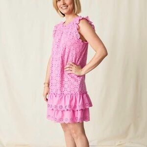 Matilda Jane Pink Eyelet Cotton Top